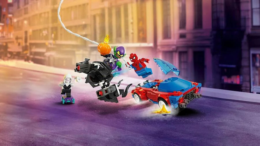 Lego Marvel Örümcek Adam Yarış Arabası ve Venom Green Goblin 76279 | Toysall