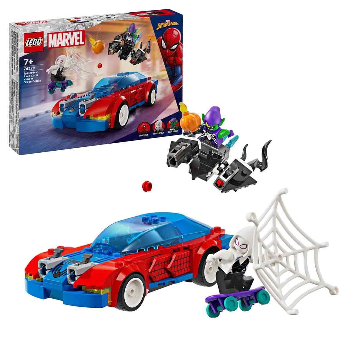 Lego Marvel Örümcek Adam Yarış Arabası ve Venom Green Goblin 76279 | Toysall
