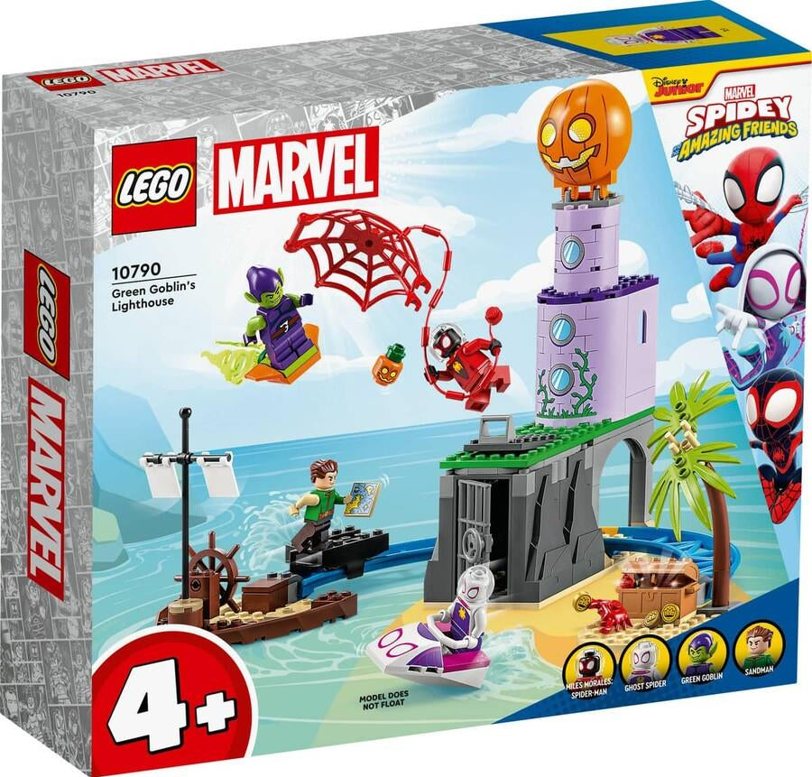 Lego Marvel Spidey Ekibi Yeşil Goblin’in Deniz Fenerinde 10790 | Toysall