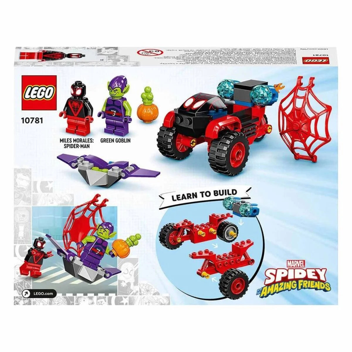 Lego Marvel Spidey ve Arkadaşları Örümcek Adamın Motosikleti 10781 | Toysall