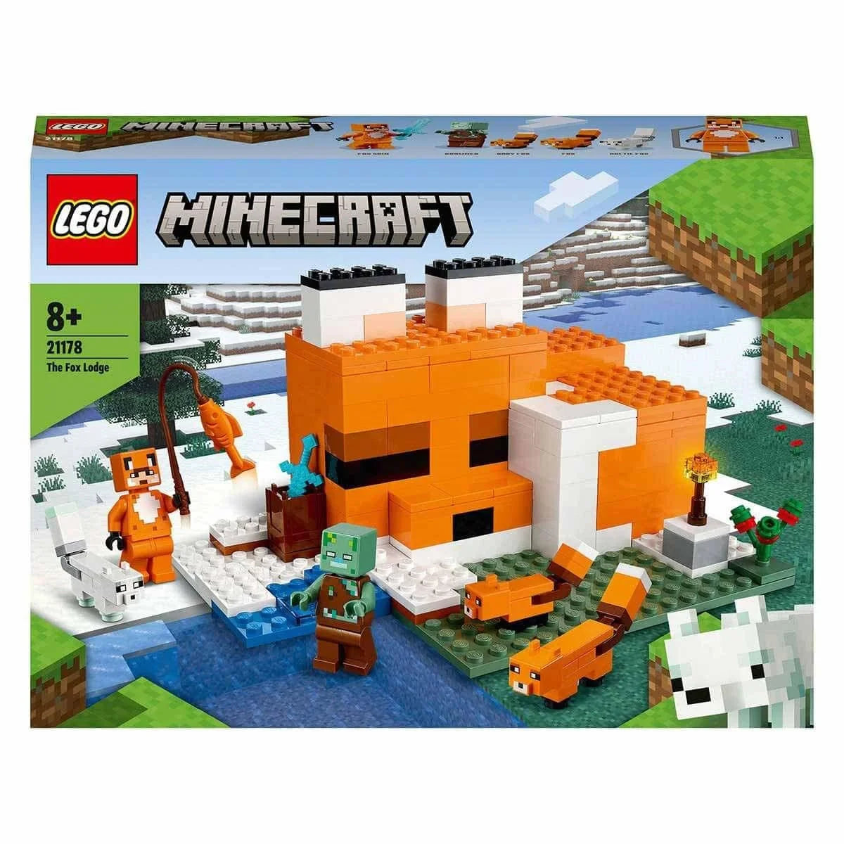 Lego Minecraft Tilki Kulübesi 21178 | Toysall