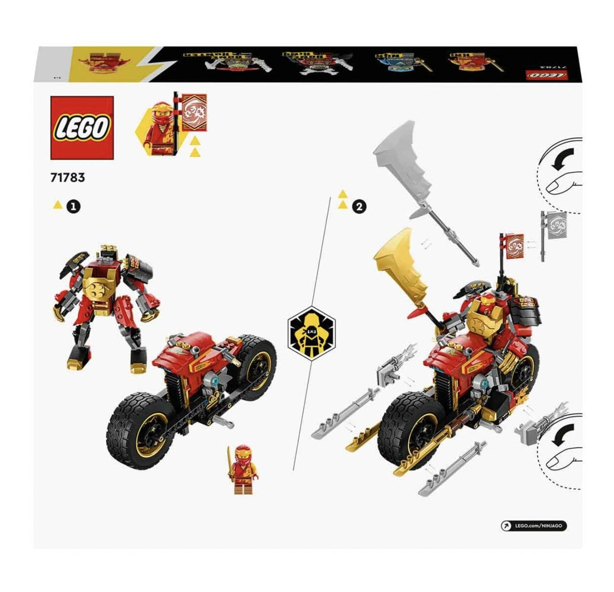 Lego Ninjago Kai’nin Robot Motosikleti EVO 71783 | Toysall