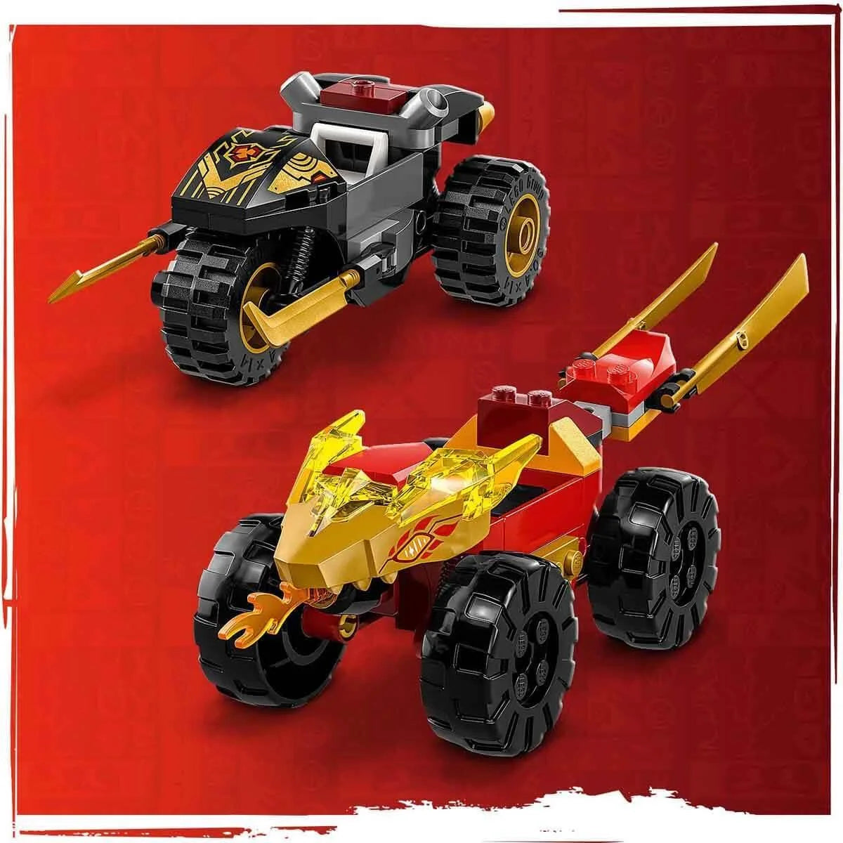 Lego Ninjago Kai ve Ras'ın Araba ve Motosiklet Savaşı 71789 | Toysall