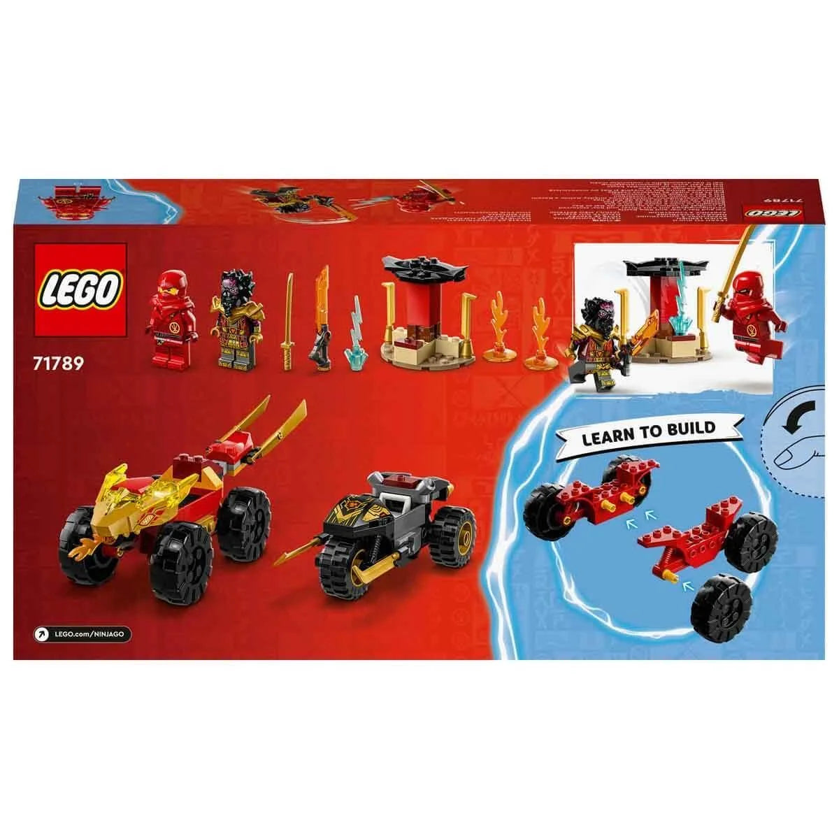 Lego Ninjago Kai ve Ras'ın Araba ve Motosiklet Savaşı 71789 | Toysall