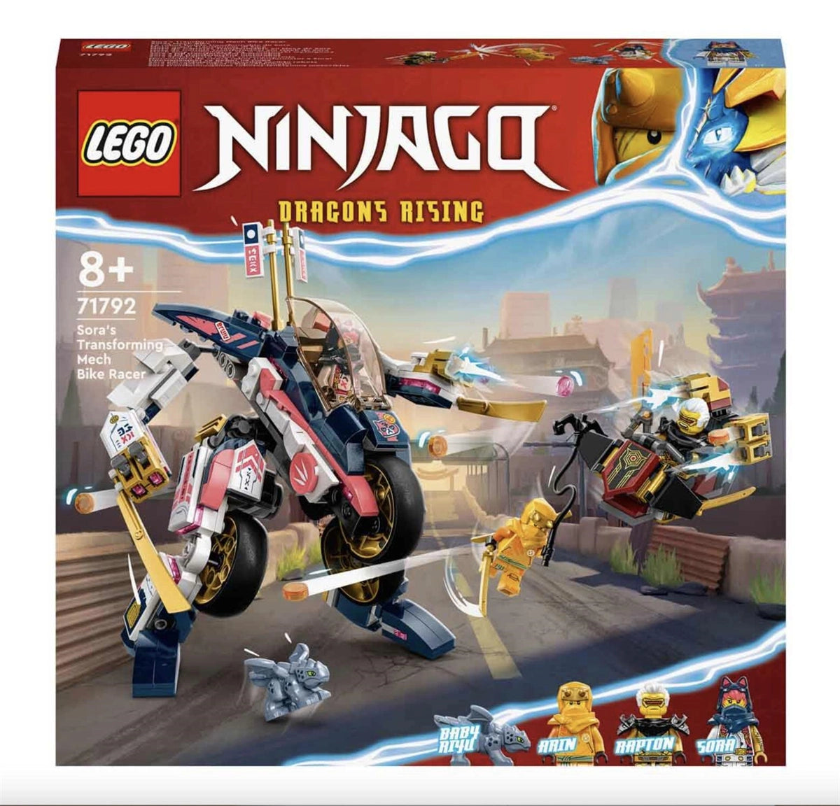 Lego Ninjago Sora'nın Dönüşen Robot Motosiklet Yarışçısı 71792 | Toysall