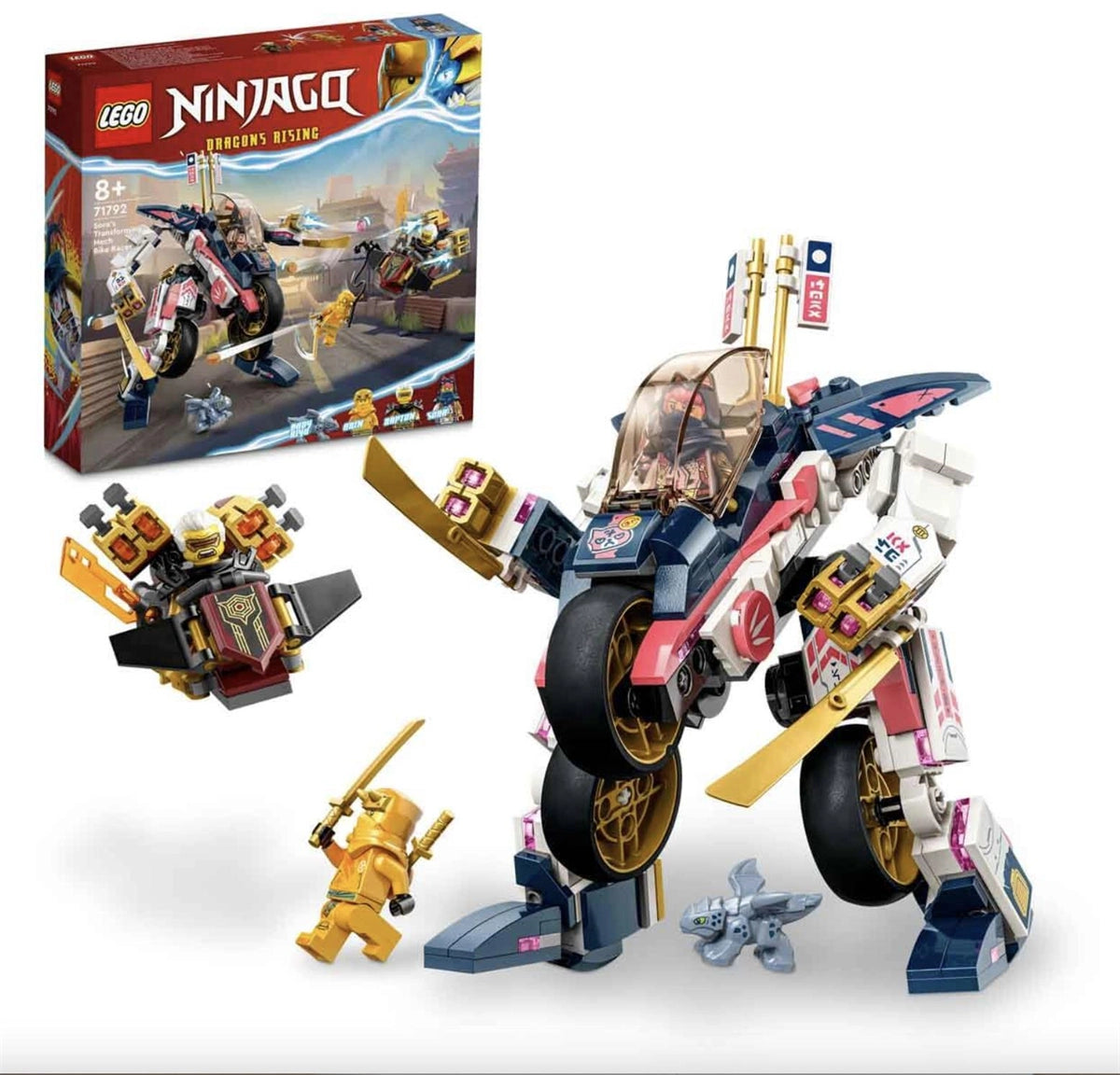 Lego Ninjago Sora'nın Dönüşen Robot Motosiklet Yarışçısı 71792 | Toysall