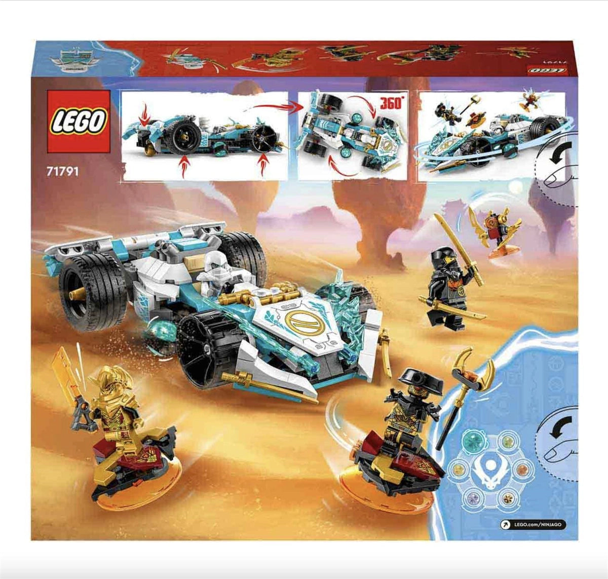 Lego Ninjago Zane'in Ejderha Gücü Spinjitzu Yarış Arabası 71791 | Toysall