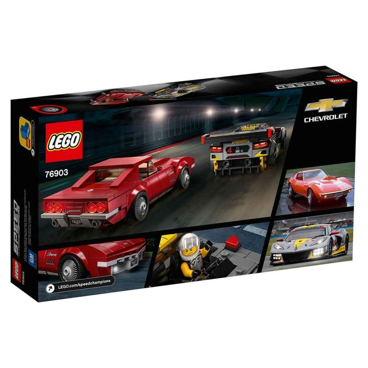 Lego Speed Champions Chevrolet Corvette C8.R Yarış Arabası ve 1968 Chevrolet Corvette 76903 | Toysall
