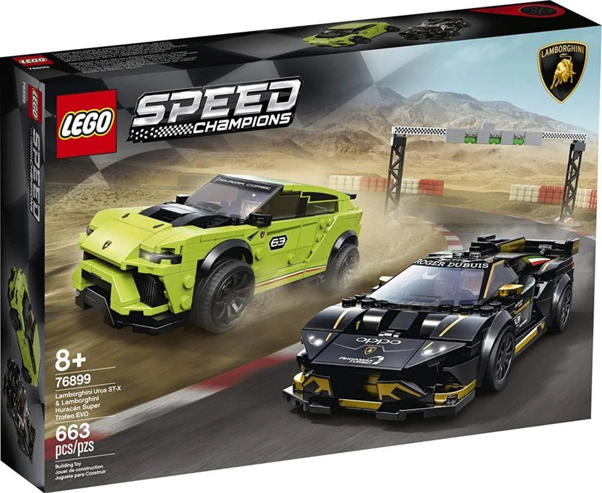 Lego Speed Champions Lamborghini Urus ST-X ve  Lamborghini Huracán Super Trofeo EVO 76899 | Toysall