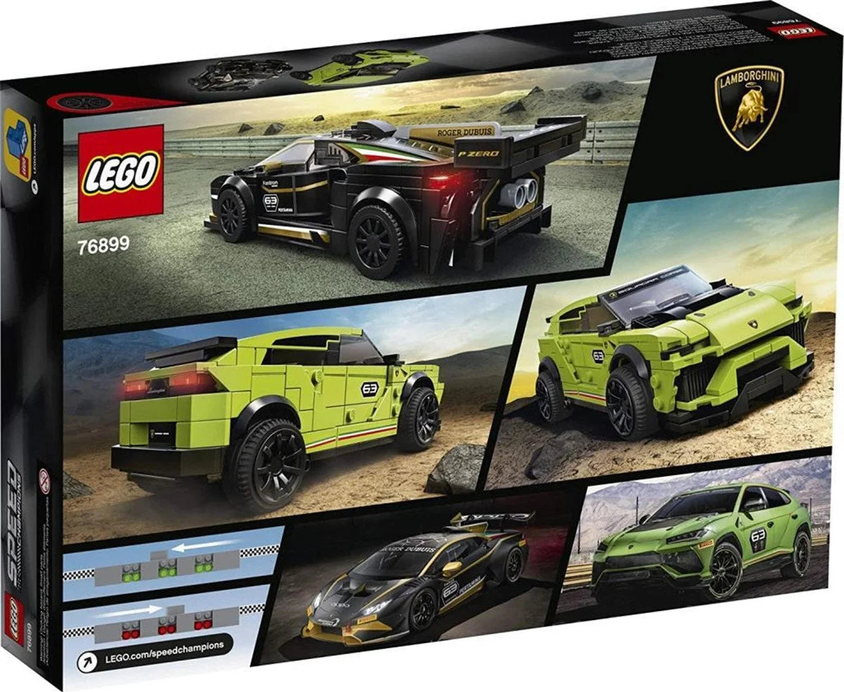 Lego Speed Champions Lamborghini Urus ST-X ve  Lamborghini Huracán Super Trofeo EVO 76899 | Toysall