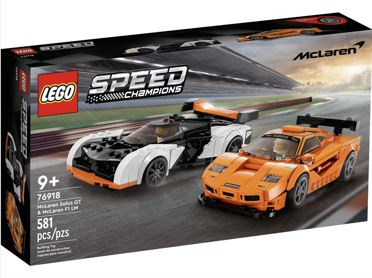 Lego Speed Champions McLaren Solus GT ve McLaren F1 LM 76918 | Toysall