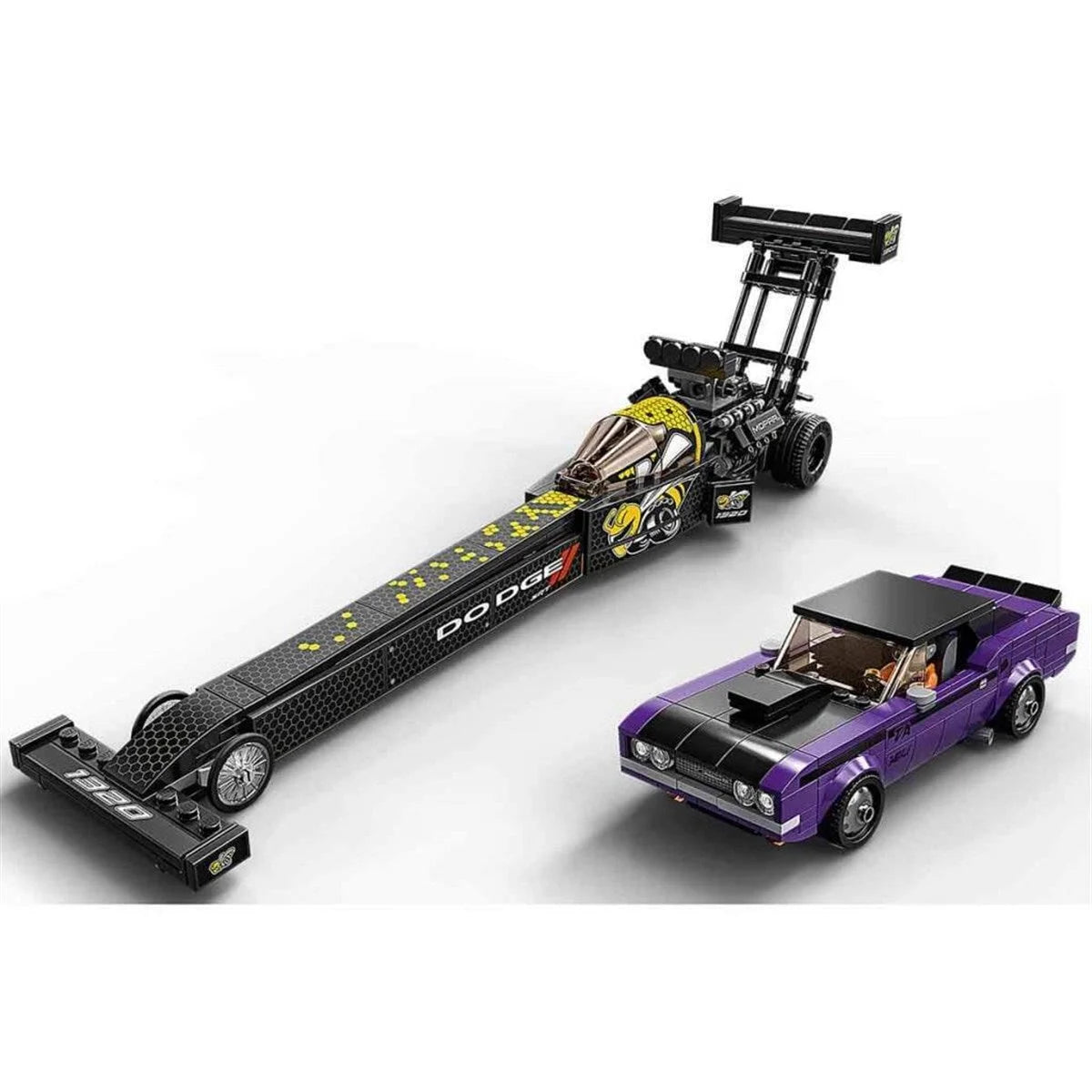 Lego Speed Champions Mopar Dodge//SRT Top Fuel Dragster ve 1970 Dodge Challenger T/A 76904 | Toysall