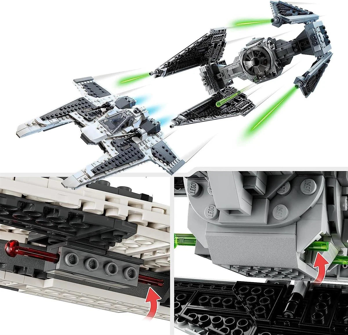 Lego Star Wars Mandalorian Fang Fighter TIE Interceptor Karşı 75348 | Toysall