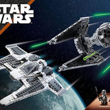 Lego Star Wars Mandalorian Fang Fighter TIE Interceptor Karşı 75348