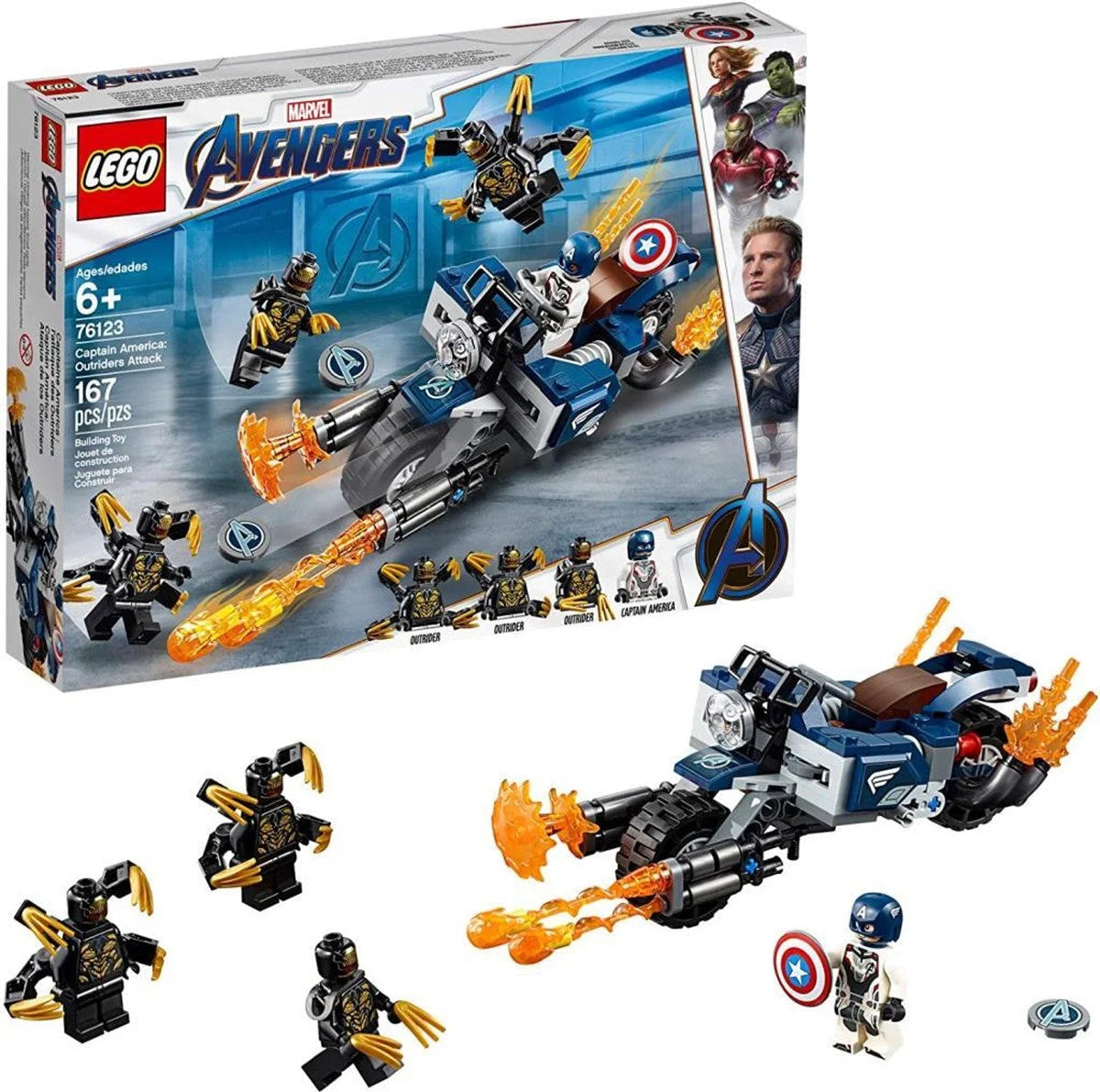 Lego Super Heroes Captain America: Outrider 76123 | Toysall