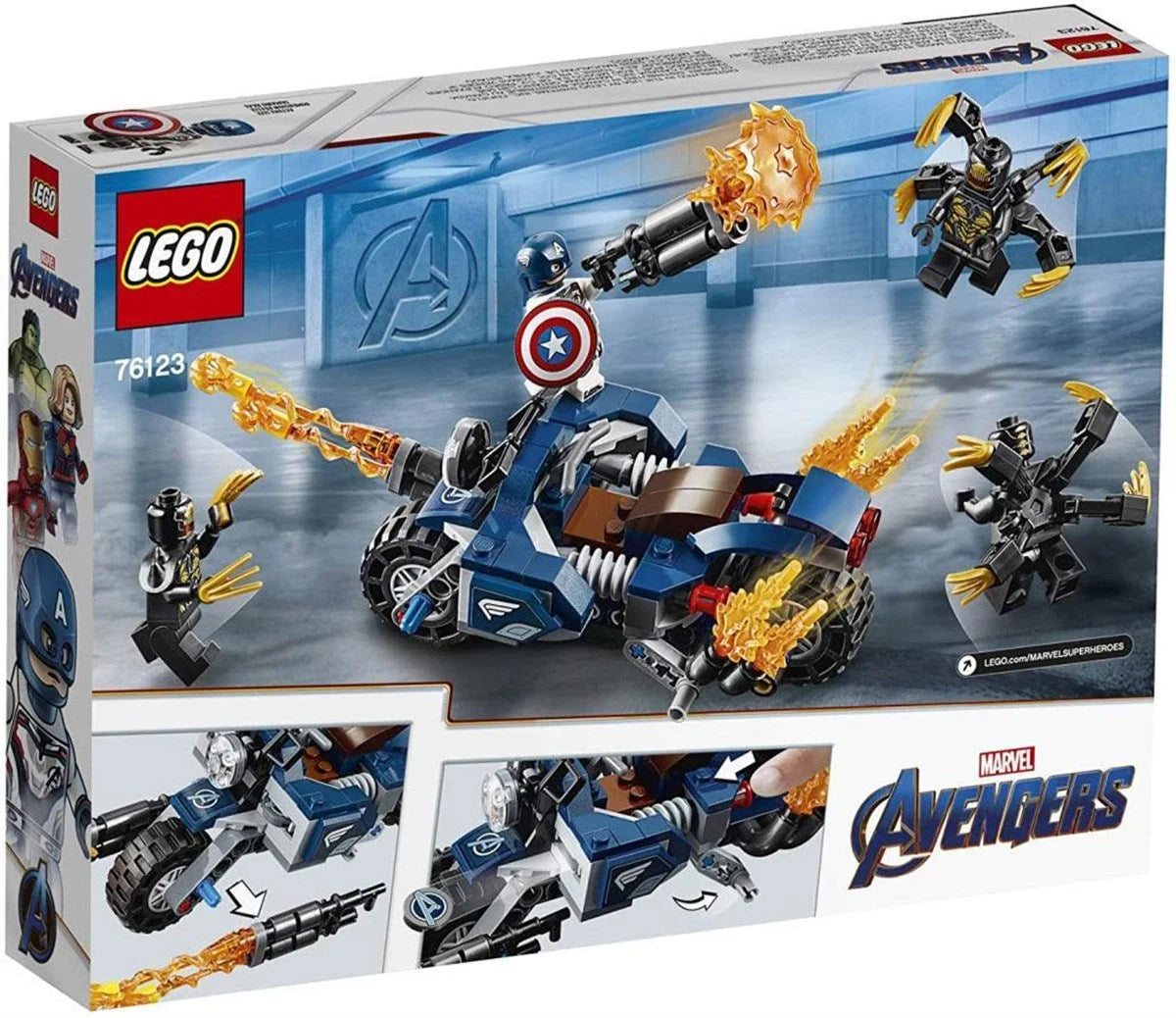 Lego Super Heroes Captain America: Outrider 76123 | Toysall