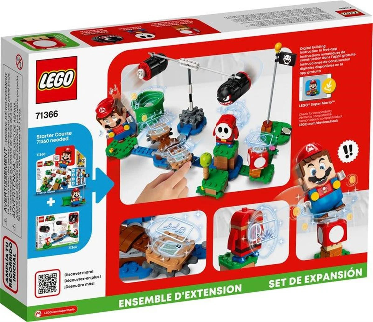 Lego Super Mario Boomer Bill Baraj Ateşi Ek Macera Seti 71366 | Toysall