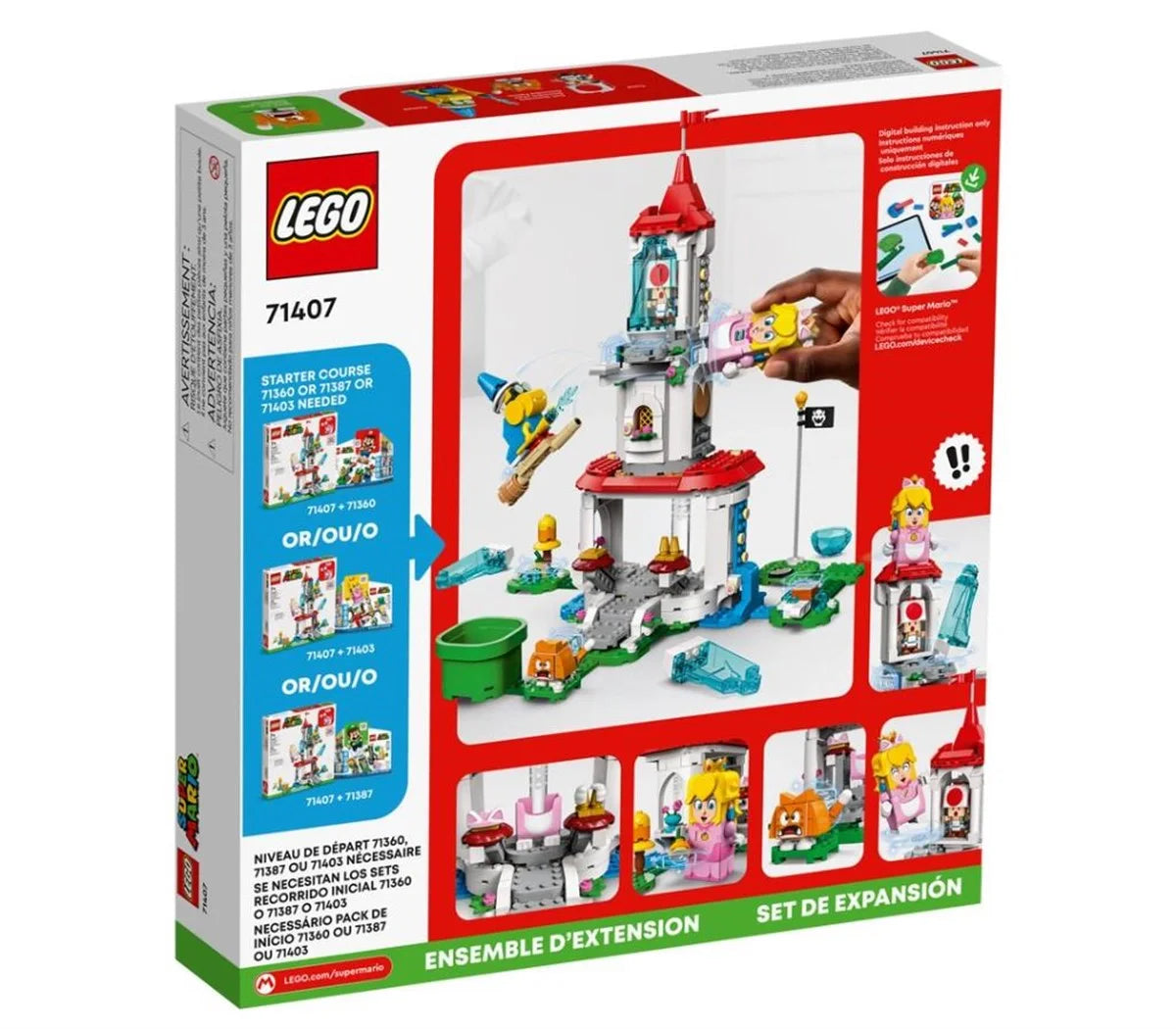 Lego Super Mario Cat Peach Kostümü Donmuş Kule Ek Macera Seti 71407 | Toysall