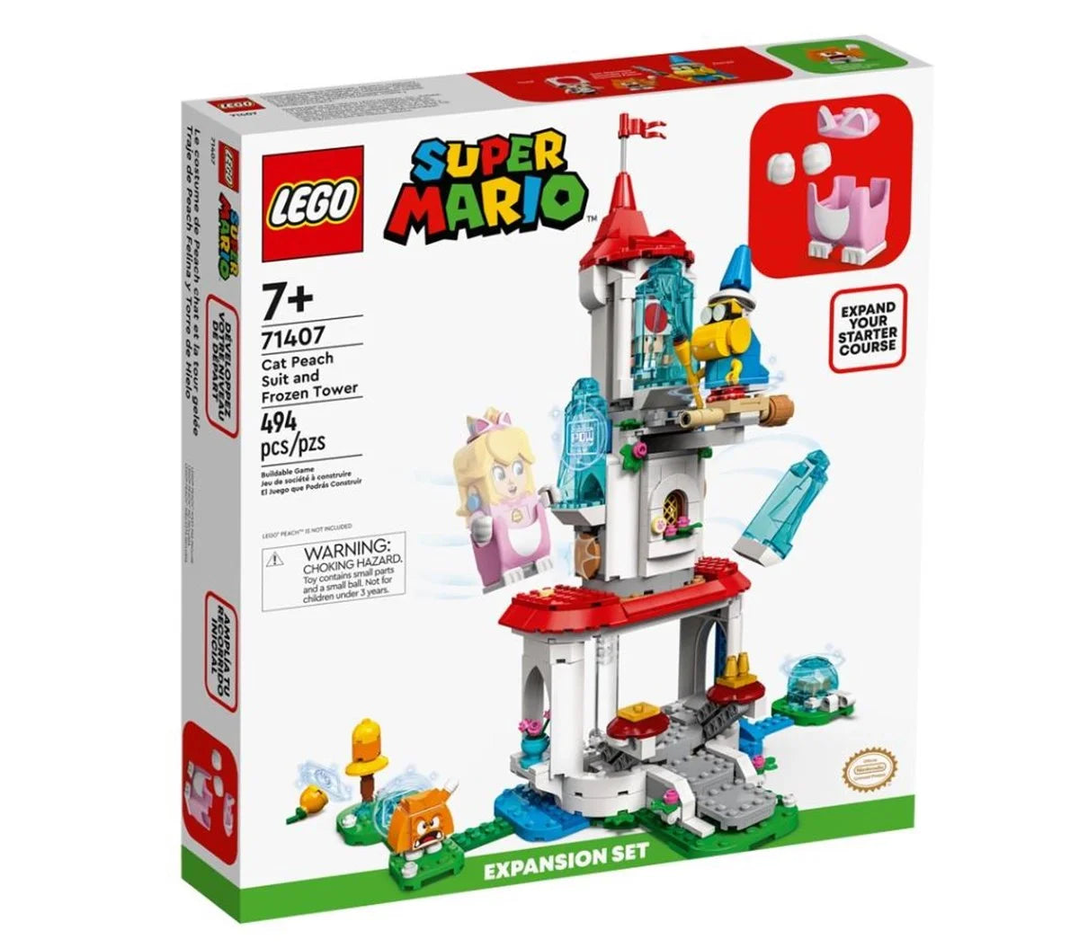 Lego Super Mario Cat Peach Kostümü Donmuş Kule Ek Macera Seti 71407 | Toysall