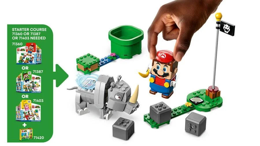 Lego Super Mario Gergedan Rambi Ek Macera Seti 71420 | Toysall