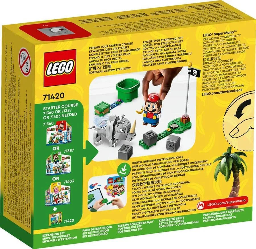 Lego Super Mario Gergedan Rambi Ek Macera Seti 71420 | Toysall