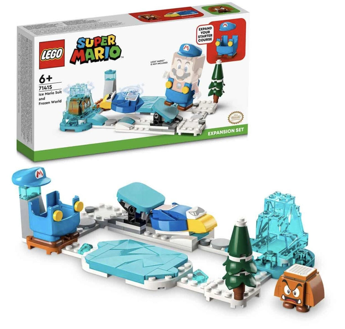 Lego Super Mario Ice Mario Kostümü ve Donmuş Dünya Ek Macera Seti 71415 | Toysall