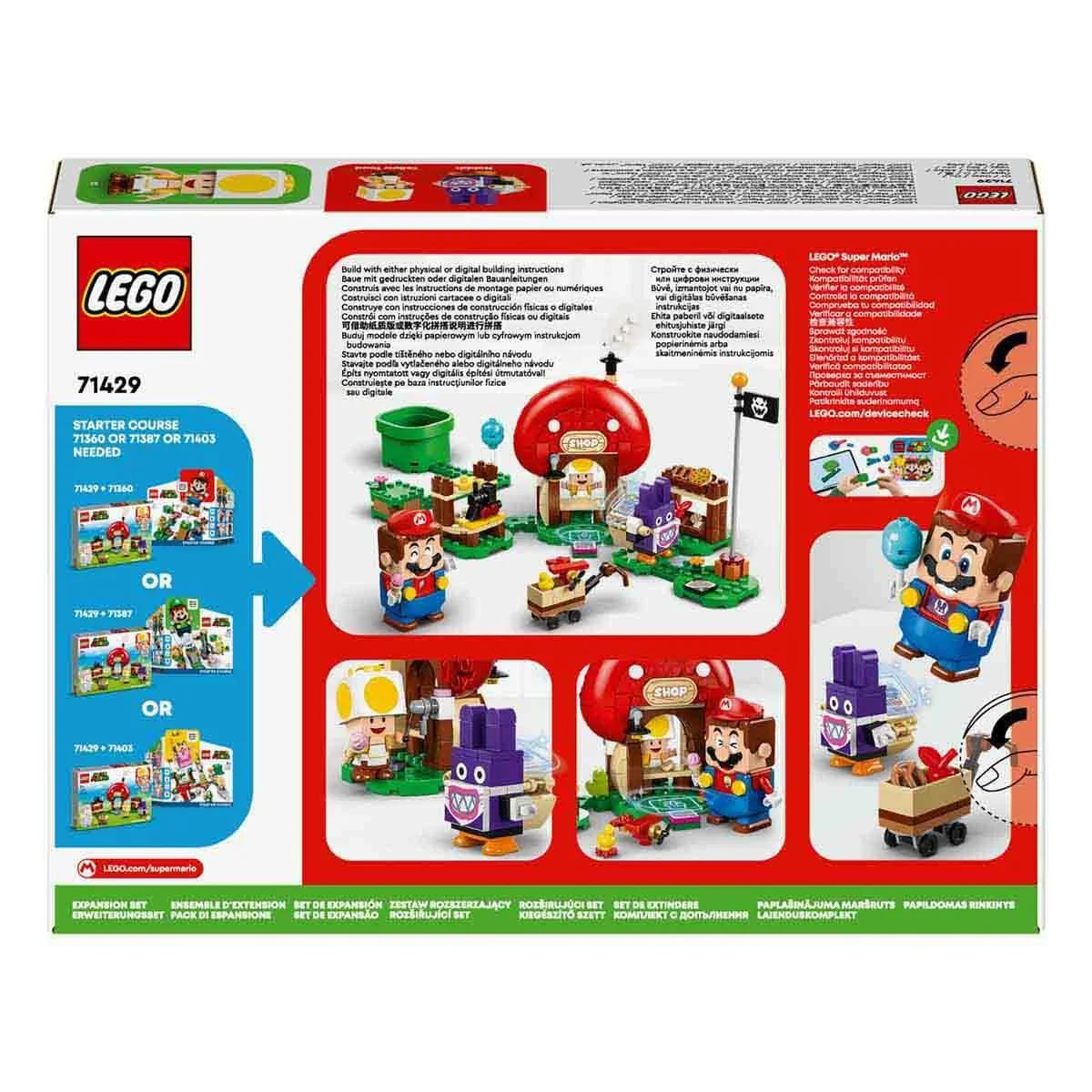 Lego Super Mario Nabbit Toad'un Dükkanında Ek Macera Seti 71429 | Toysall