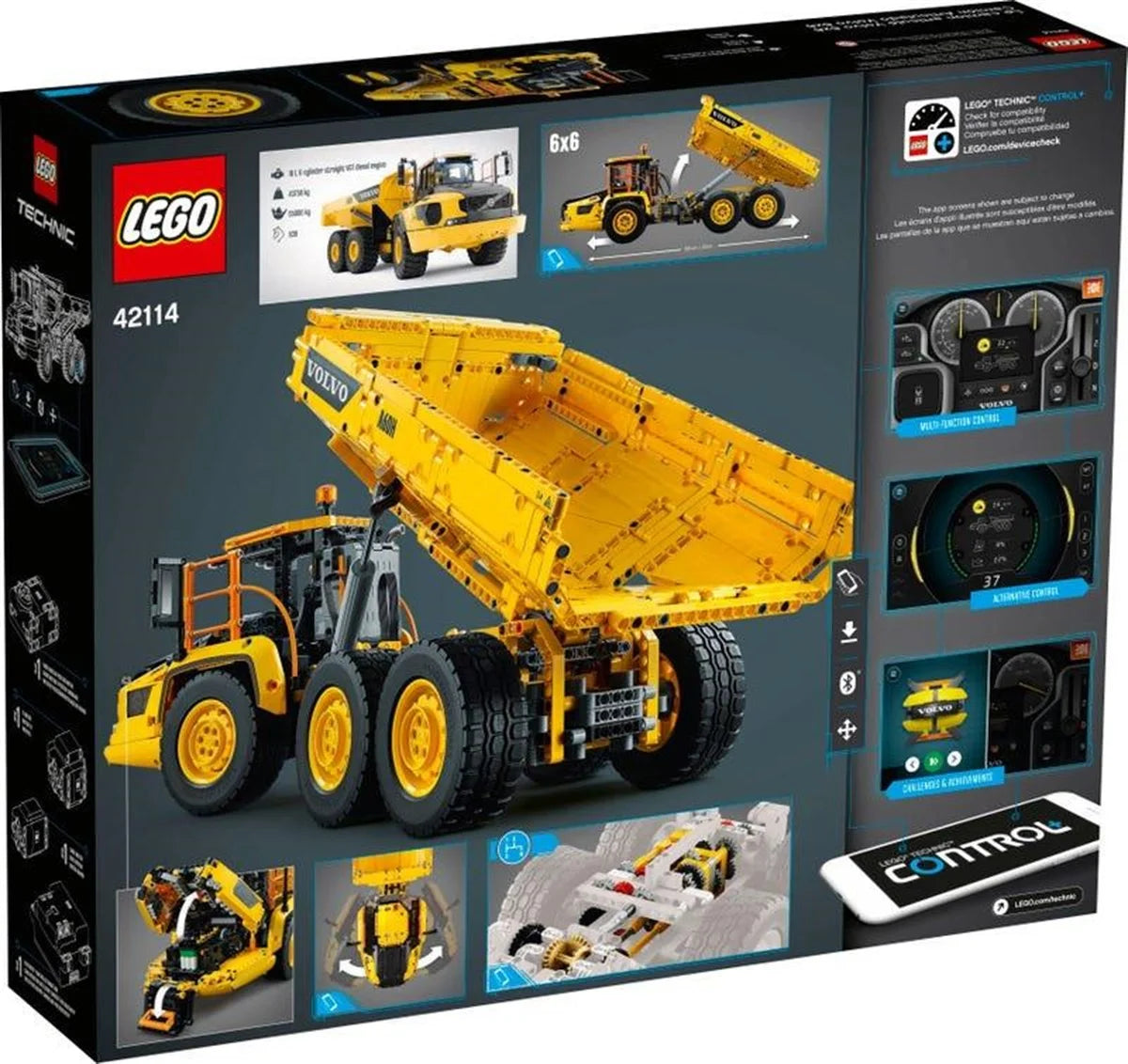 Lego Technic 6x6 Volvo Mafsallı Kamyon 42114 | Toysall