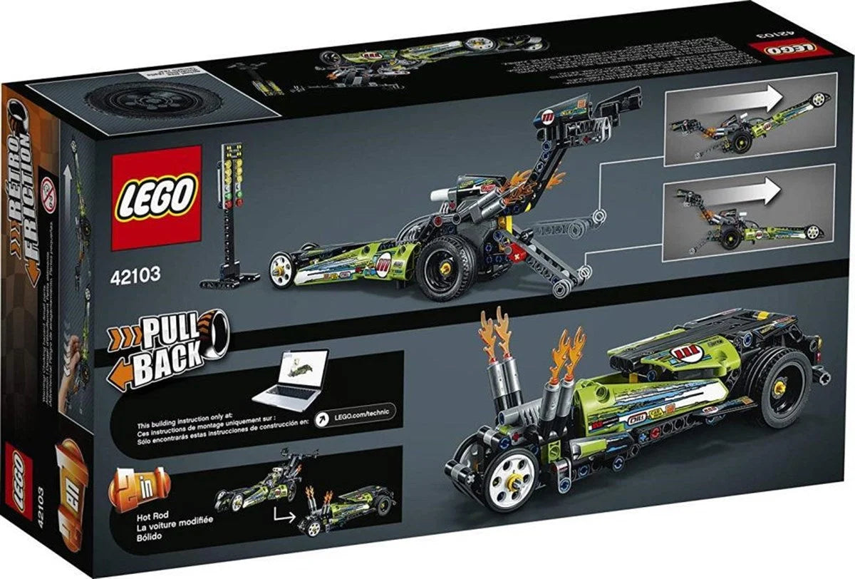 Lego Technic Drag Yarış Arabası 42103 | Toysall