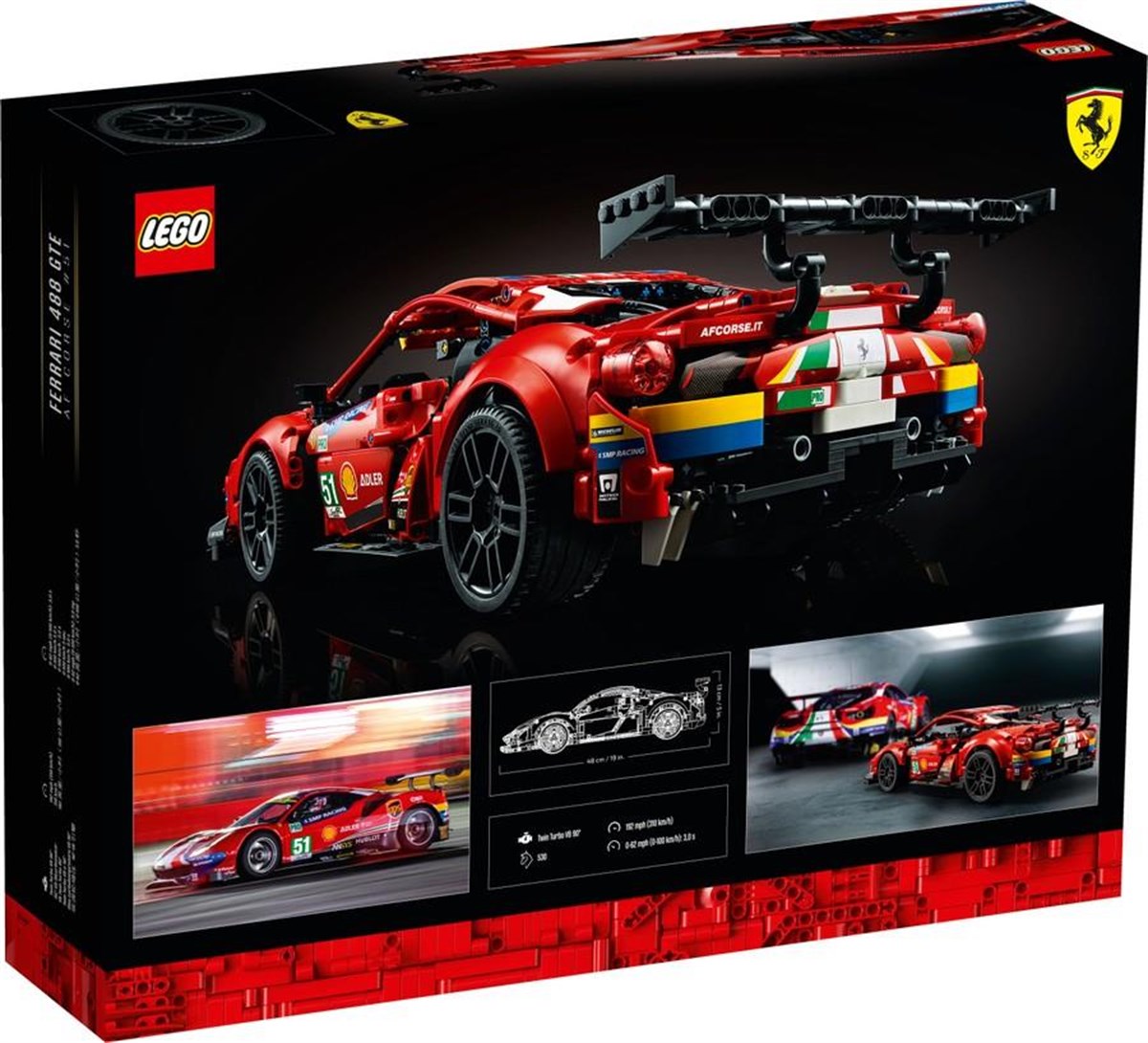 Lego Technic Ferrari 488 GTE “AF Corse #51” 42125 | Toysall
