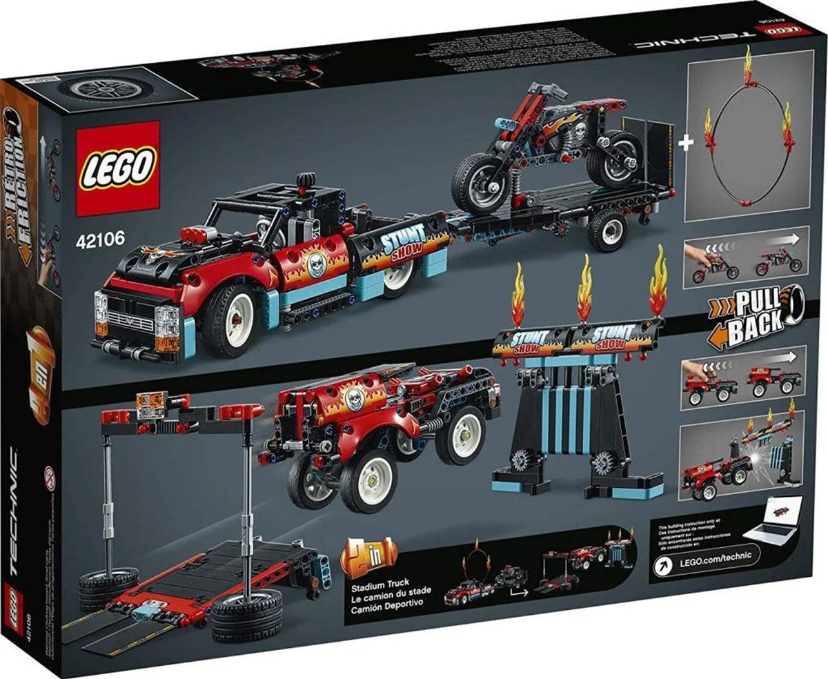 Lego Technic Gösteri Kamyoneti ve Motosikleti 42106 | Toysall