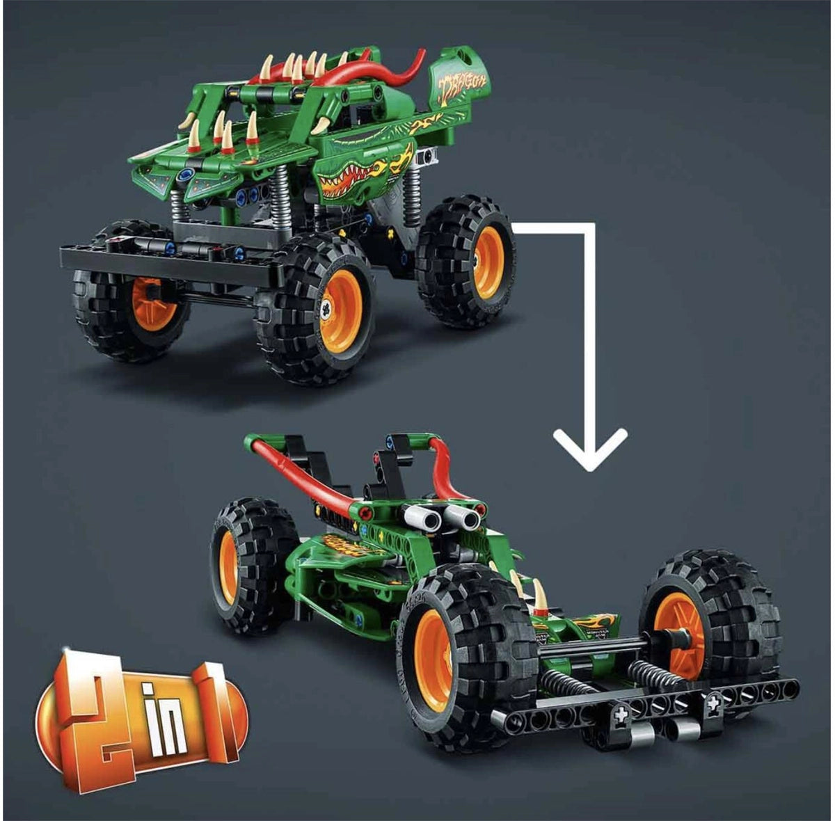 Lego Technic Monster Jam Dragon 42149 | Toysall