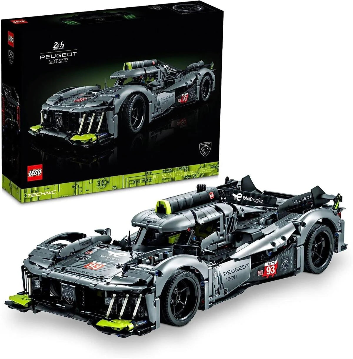 Lego Technic Peugeot 9X8 24H Le Mans Hybrid Hypercar 42156 | Toysall