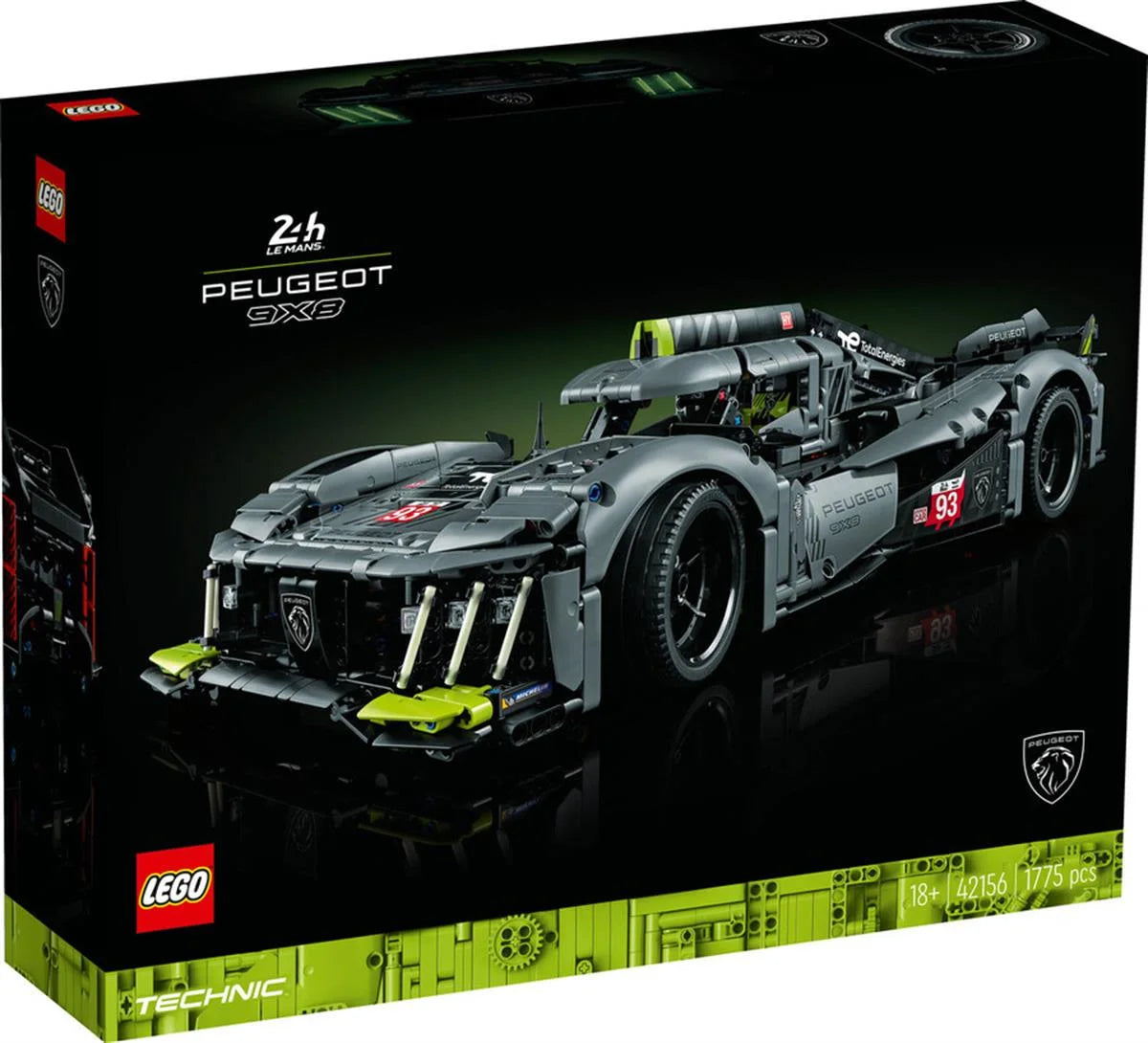 Lego Technic Peugeot 9X8 24H Le Mans Hybrid Hypercar 42156 | Toysall