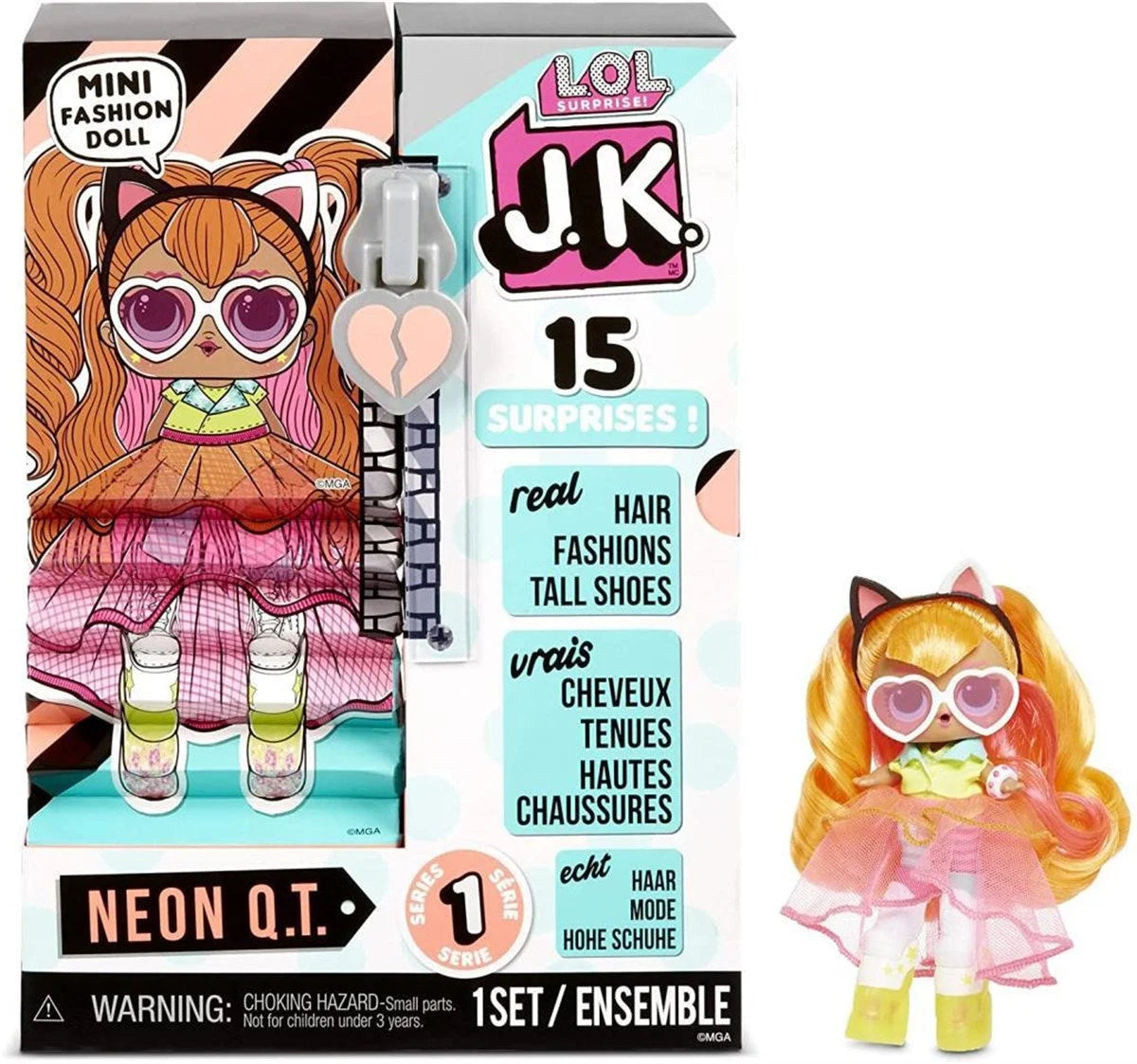 LOL J.K.Mini Fashion Bebekler 15 Sürpriz-Neon Q.T. LLUF2000 | Toysall