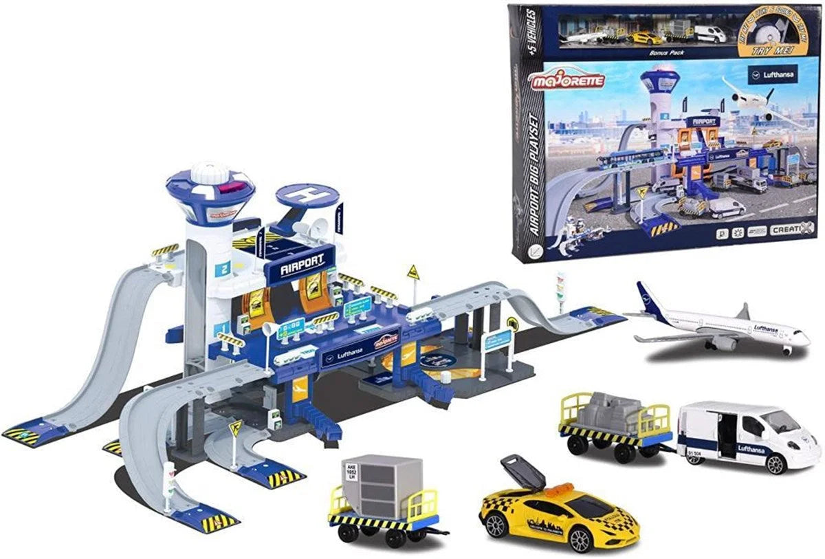 Majorette Creatix Playset Havaalanı + 5 Araçlı Oyun Seti 212050018 | Toysall