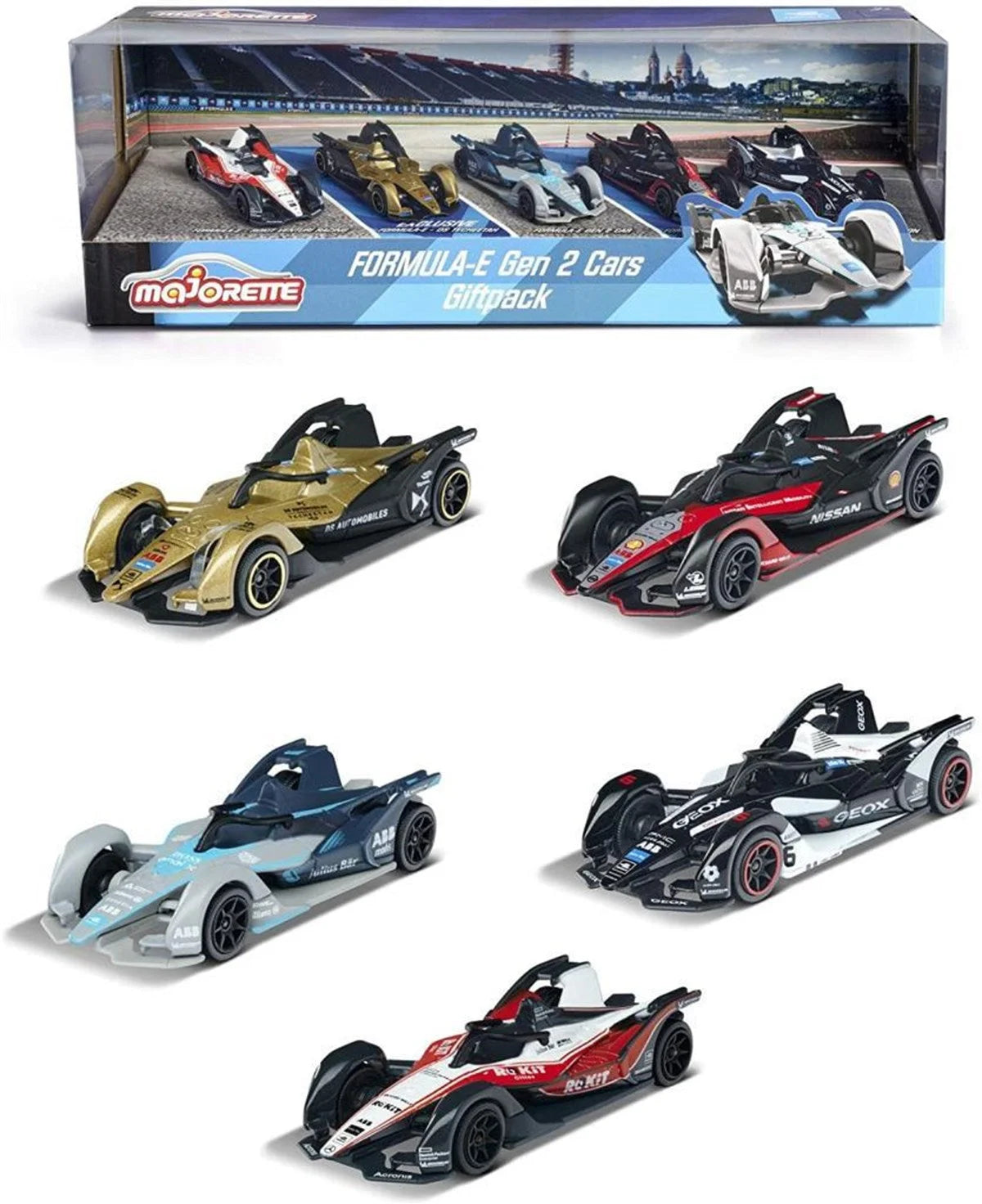 Majorette Formula-E Gen 2 Serisi 5'li Hediye Seti 212084026 | Toysall