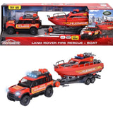 Majorette Land Rover Yangın Kurtarma Aracı ve Teknesi, Die-Cast, Sesli ve Işıklı 213716001