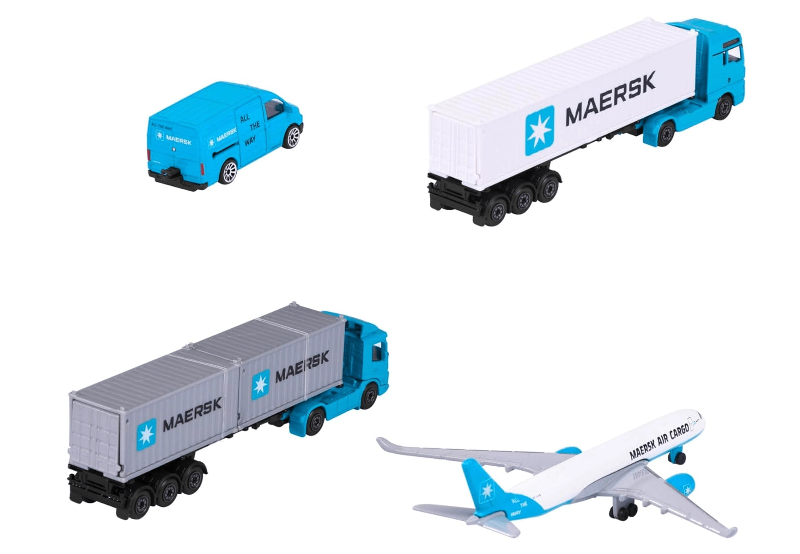 Majorette MAERSK Ulaşım Araçları - Volkswagen Crafter ve Air Cargo 212057289-3 | Toysall