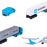 Majorette MAERSK Ulaşım Araçları - Volkswagen Crafter ve Air Cargo 212057289-3 | Toysall