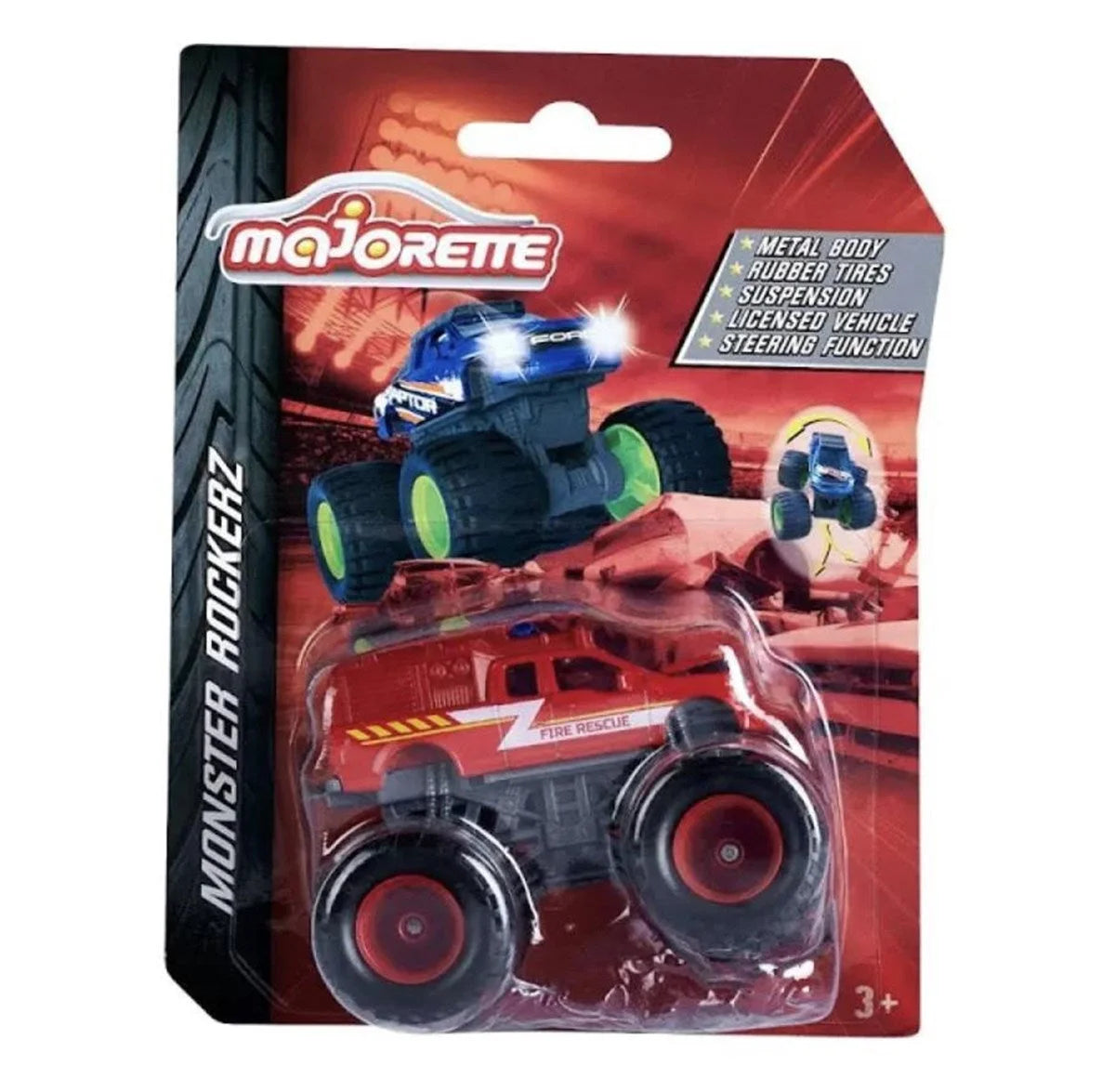 Majorette Monster Rockerz Metal Diecast Fire Rescue 212057255 | Toysall