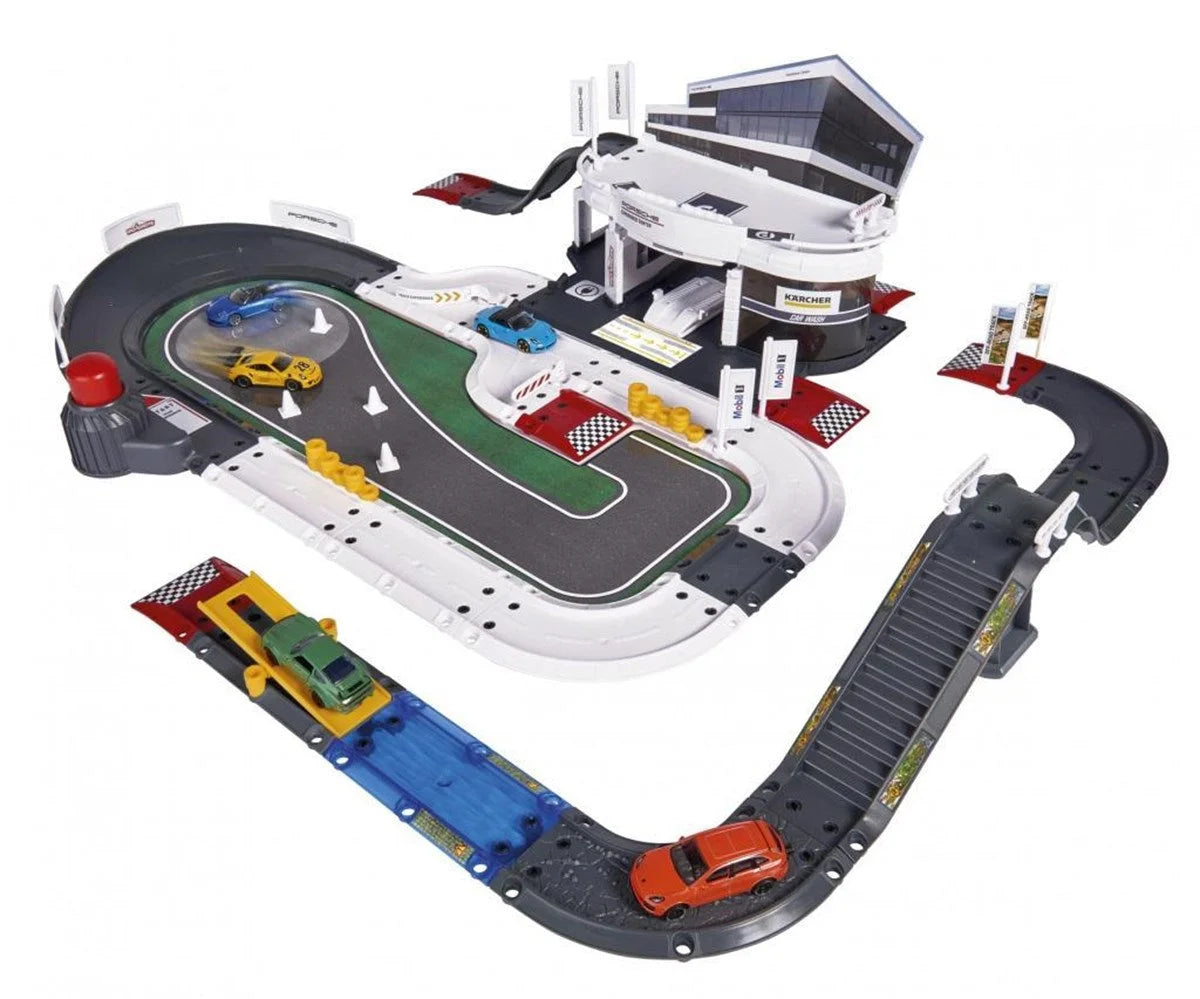Majorette Porsche Deneyim Merkezi + 5 Araçlı Oyun Seti 212050029 | Toysall