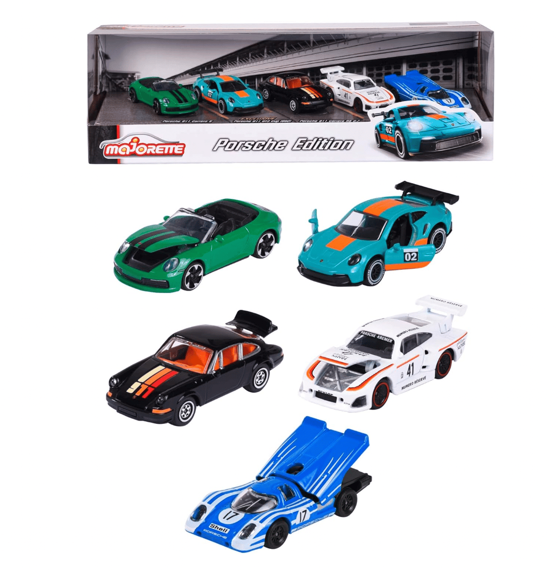 Majorette Porsche Motorsport 5'li Hediye Seti Die-Cast Metal Model Arabalar 212053172 | Toysall