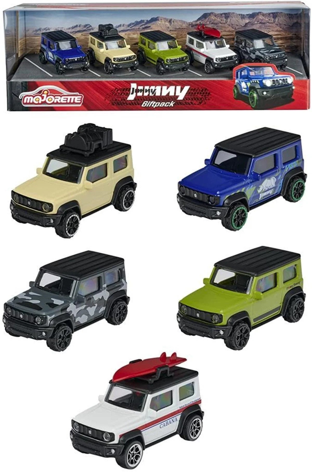 Majorette Suzuki Jimny 5"li Metal Diecast Araç Seti 212053177 | Toysall