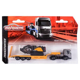 Majorette Taşıyıcı Tırlar - Mercedes Benz Actros, Liebherr Ekskavatörlü Fliegl 8503003000