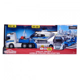 Majorette Taşıyıcı Tırlar - Mercedes Benz Actros, Polis Helikopteri Taşıyıcı 8503003000