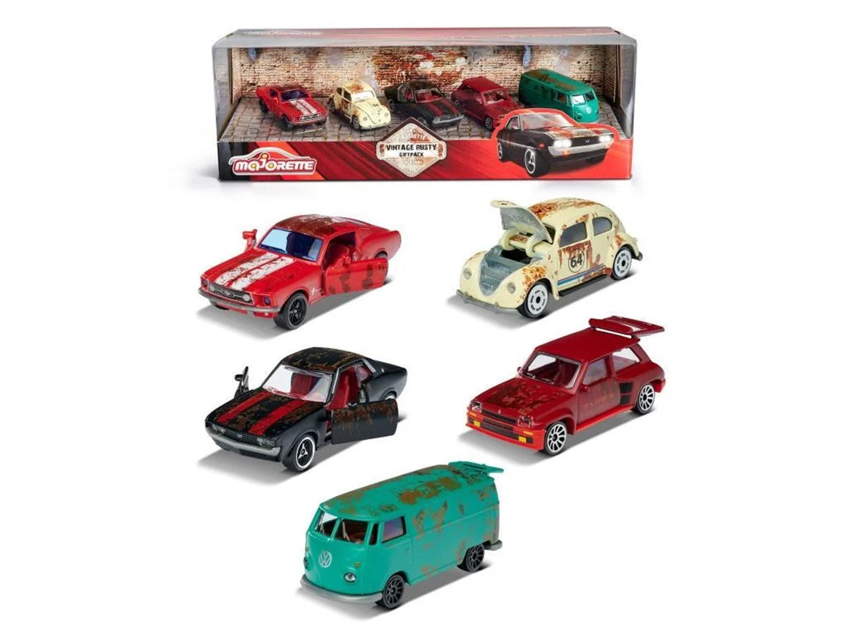Majorette Vintage Rusty 5'li Araba Hediye Seti 212052012 | Toysall