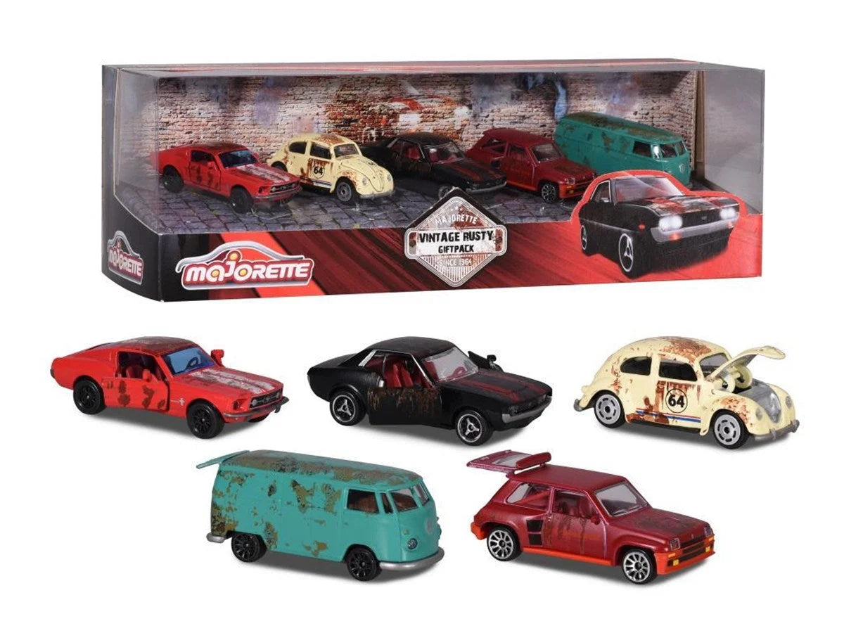 Majorette Vintage Rusty 5'li Araba Hediye Seti 212052012 | Toysall