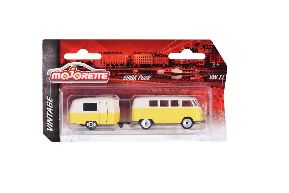 Majorette Vintage Trailer Volkswagen T1 Ariba Puck 52014 | Toysall