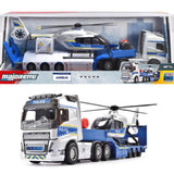 Majorette Volvo FH-16 Polis Kamyonu ve Airbus Helikopter Seti 8503716004